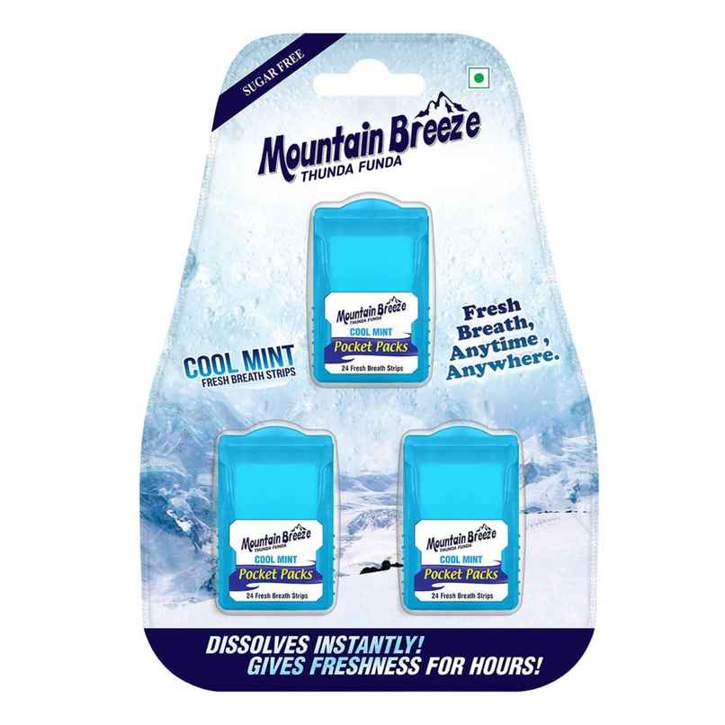 MOUNTAIN BREEZE Sugar Free Strip | Coolmint MOUNTAIN BREEZE Sugar Free Strip | Coolmint