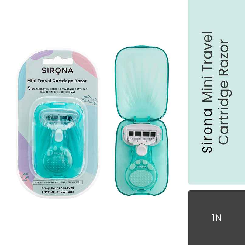Sirona 5 Blade Mini Travel Cartridge Hair Removal Razor