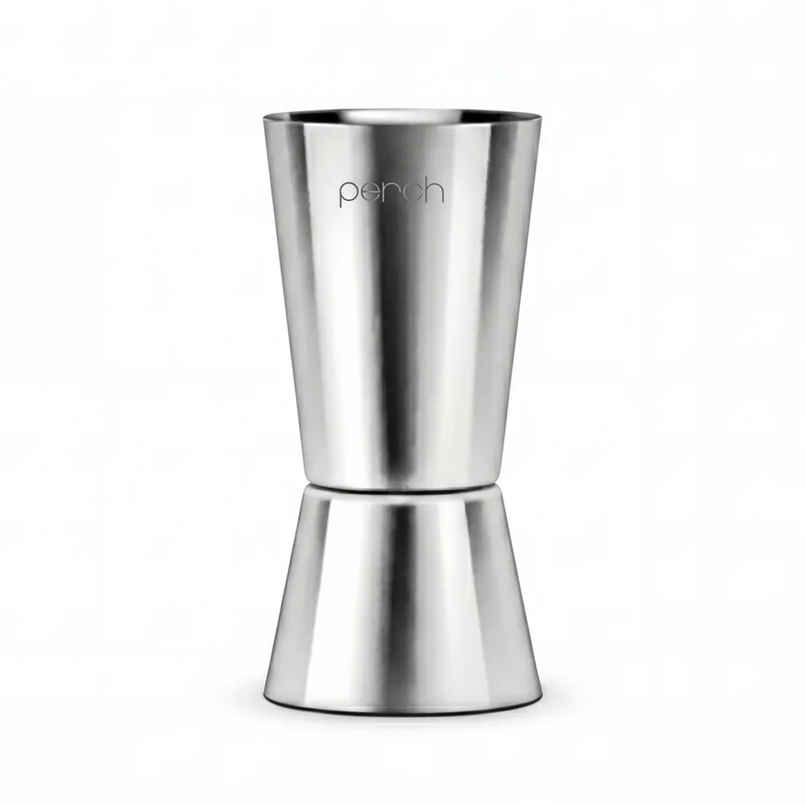 Perch Stainless Steel Jigger Cocktail Measuring Tool | Silver