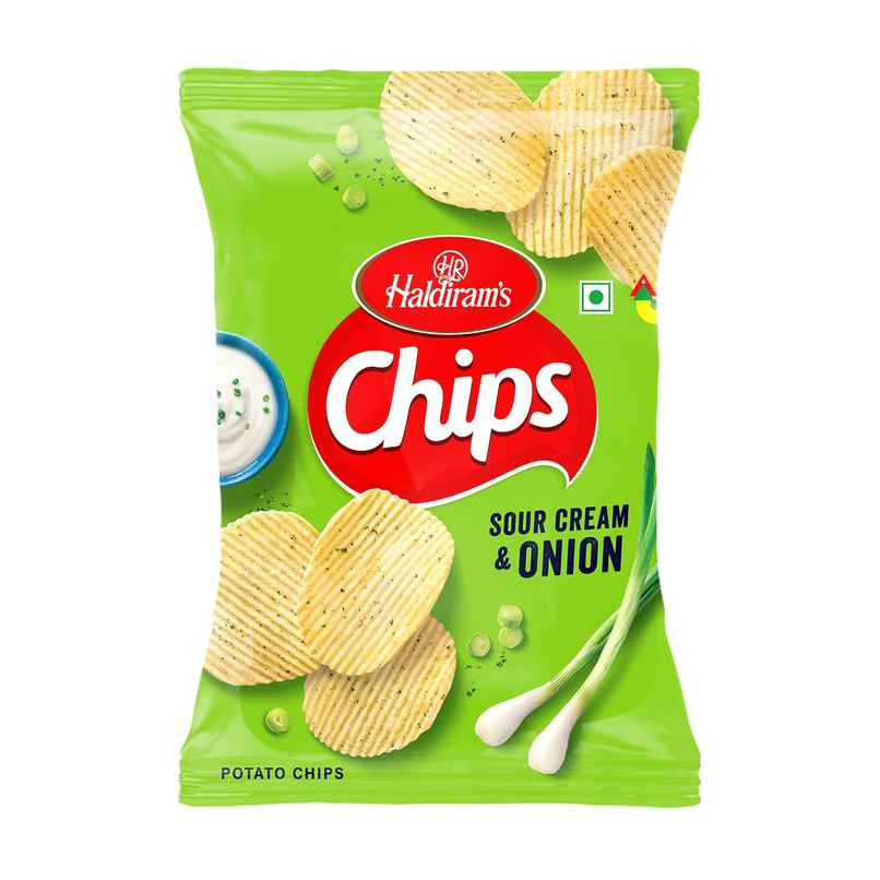 Haldiram's Chips Sour Cream & Onion | Crunchy & Tasty