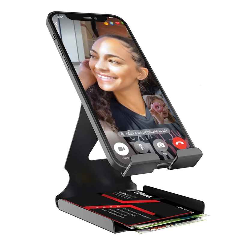 Amkette Metal Phone Stand-Black