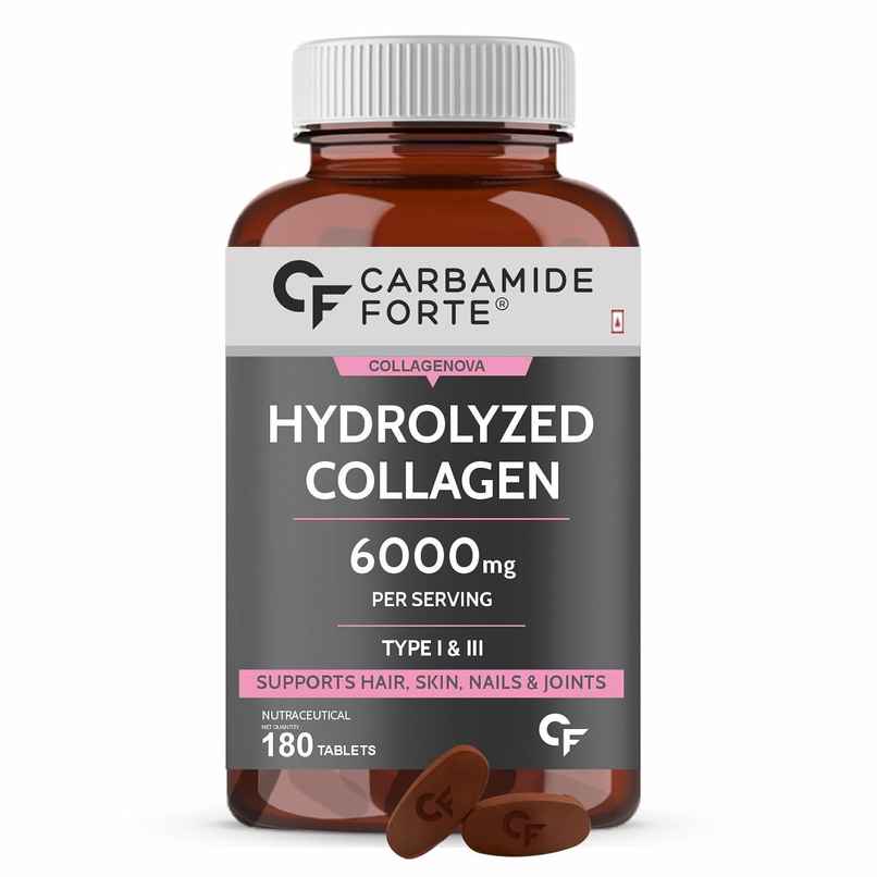 Carbamide Forte Collagen Supplements Collagen tablet For Women & Men Type I & III Hydrolyzed Peptide