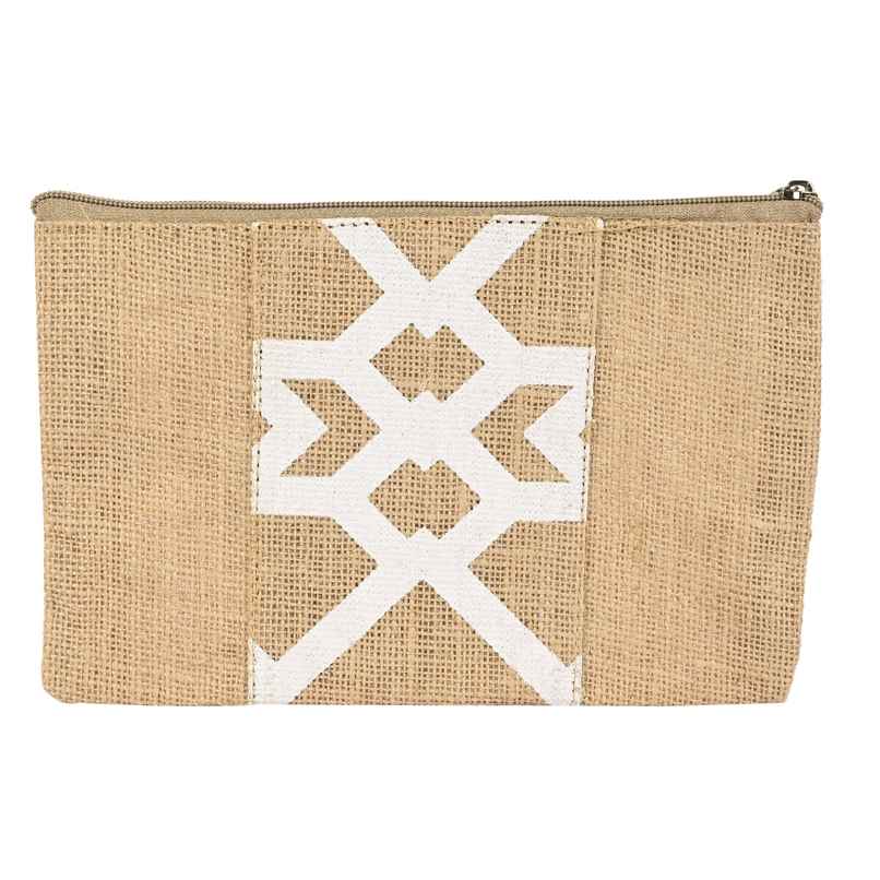 JEDAN Jute Zipper Pouch Bag - Cosmetic Makeup Pouch (JDJZP2001) JEDAN Jute Zipper Pouch Bag - Cosmetic Makeup Pouch (JDJZP2001)