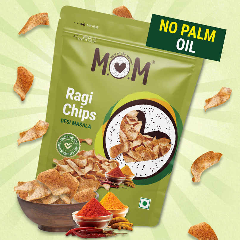 MOM Desi Masala Ragi Chips | No Palm Oil