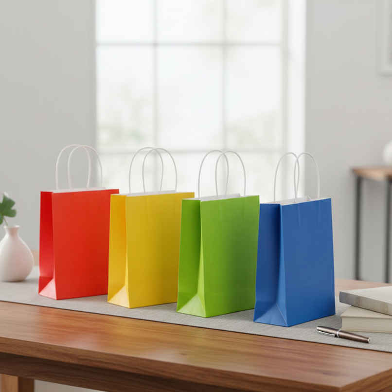 Gift Bags Color Paper Return Gift Bags 6x8x4 Inch for Parties | Party Propz Gift Bags Color Paper Return Gift Bags 6x8x4 Inch for Parties | Party Propz