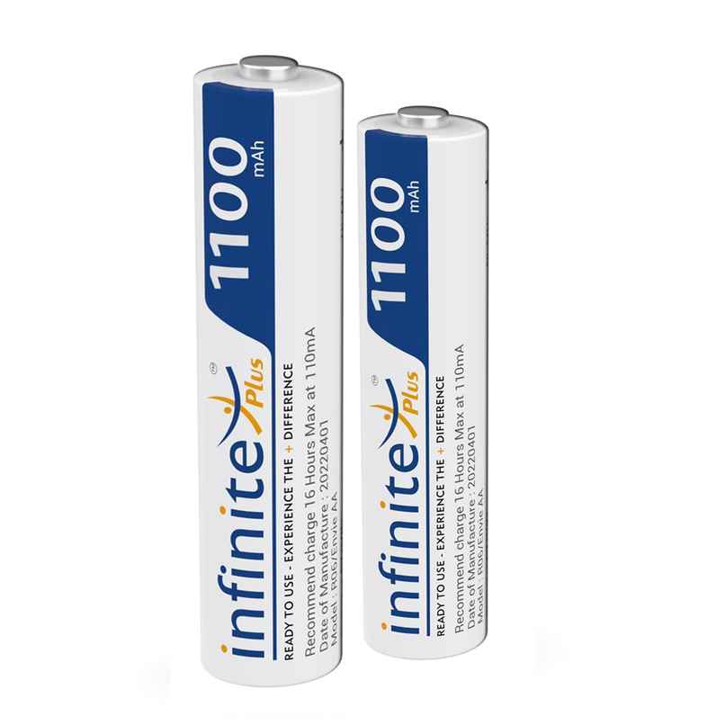 ENVIE (AAA11002PL) AAA Rechargeable Batteries, High-Capacity Ni-MH 1100 mAh, Low Self Discharge, Pre-Charged (Pack Of 2) For Camera, Toys ENVIE (AAA11002PL) AAA Rechargeable Batteries, High-Capacity Ni-MH 1100 mAh, Low Self Discharge, Pre-Charged (Pack Of 2) For Camera, Toys