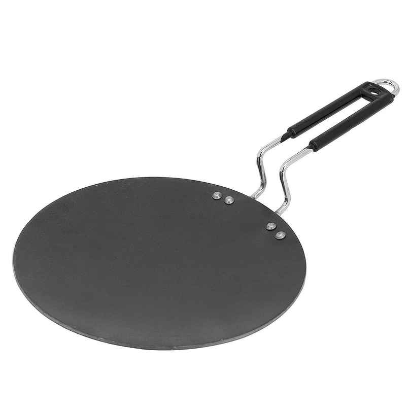 Jensons Iron Roti Tawa 25 cm | Pre-Seasoned | Gas Stove Compatible | Heavy Duty Tawa