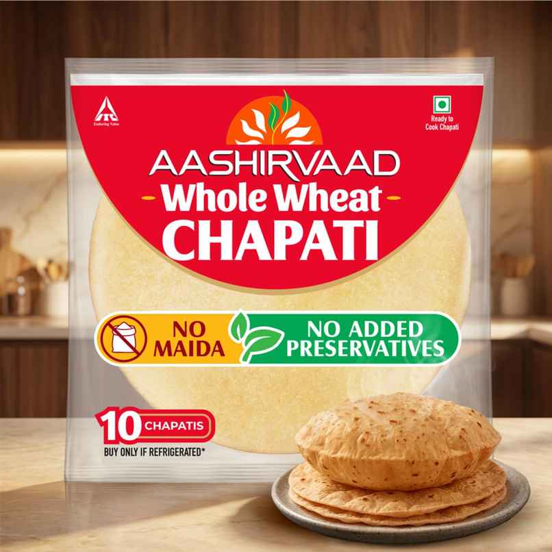 Aashirvaad Chapati made from Atta | No Added Preservatives
