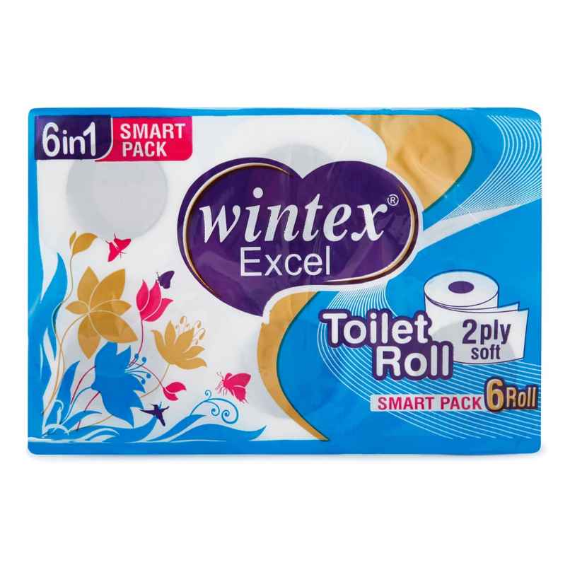 Wintex Excel Toilet Roll 6x1(2Ply)