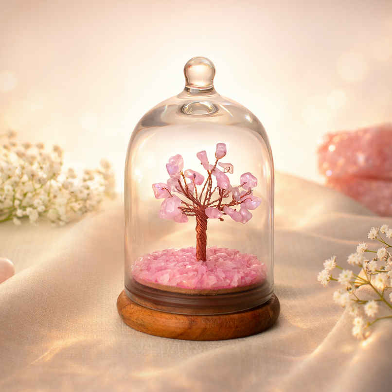 Astrotalk Rose Quartz Dome Tree