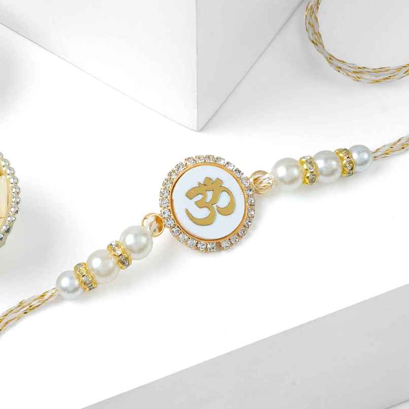 Pearl Divine Om Rakhi | FNP Pearl Divine Om Rakhi | FNP