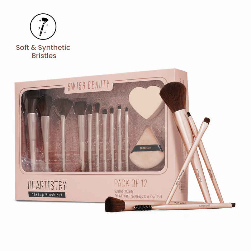 Swiss Beauty Heartistry Makeup Brush Set