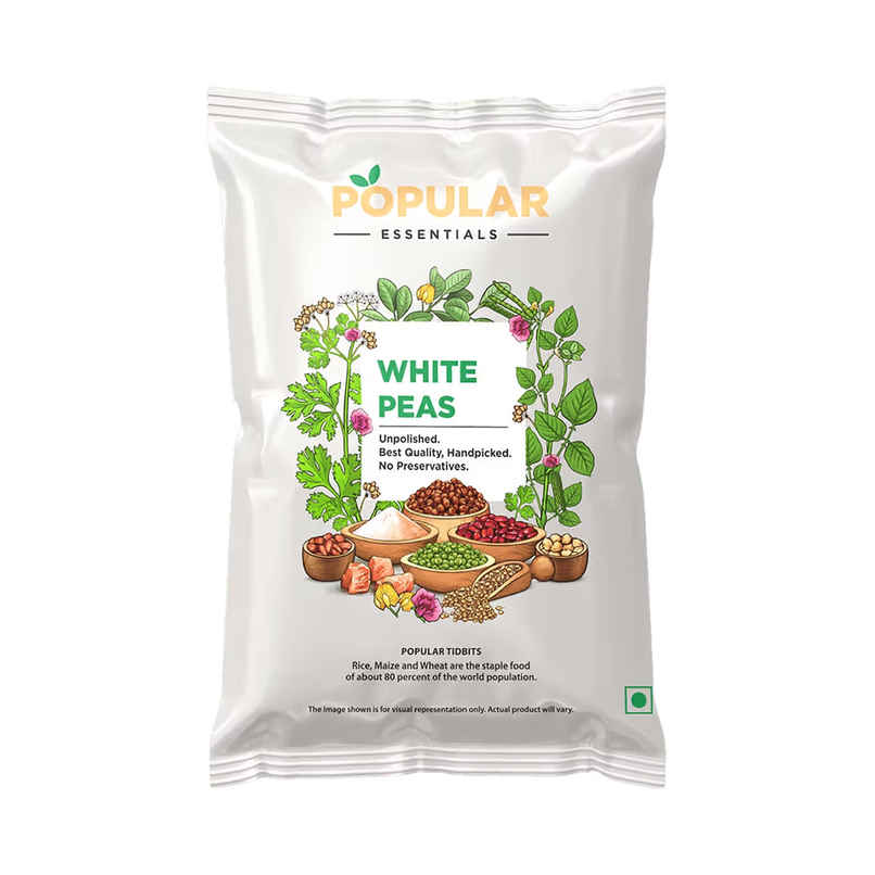 Popular Essentials White Peas | Un-Polished