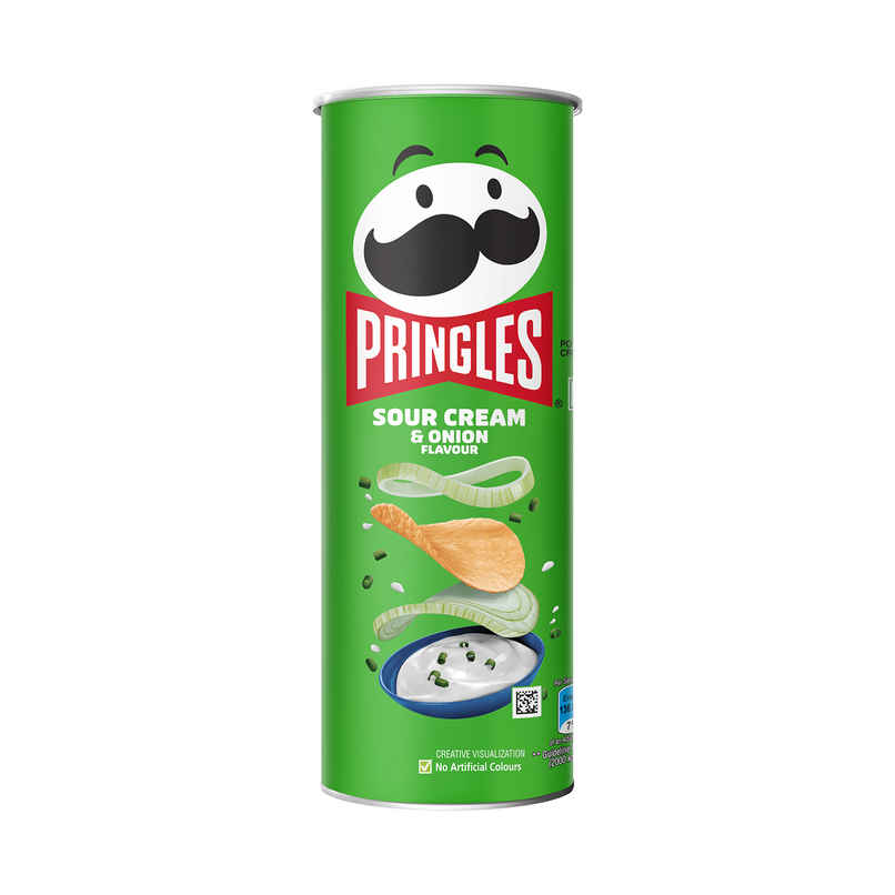Pringles Potato Chips Sour Cream & Onion Flavour