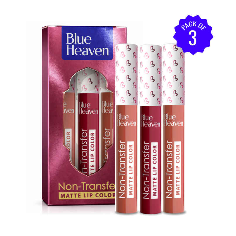 Blue Heaven Non Transfer Liquid Lip Color Matte Finish Waterproof | Brown Nude