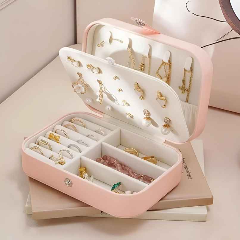 Perpetual Fashion Jewellery Organisers Box PU Leather Storage Case