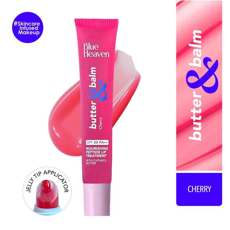 Blue Heaven Butter & Balm Peptide Based Tinted Lip Balm | SPF 20 PA++ | Cherry