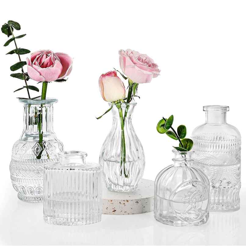 TIED RIBBONS Glass Vase Set | Transparent TIED RIBBONS Glass Vase Set | Transparent