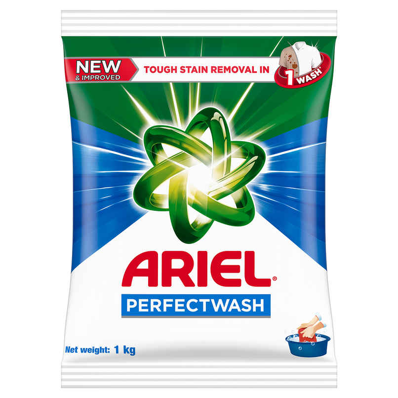 Ariel Perfect Wash Detergent Powder - Removes Tough Stains Like Haldi In 1 Wash Ariel Perfect Wash Detergent Powder - Removes Tough Stains Like Haldi In 1 Wash