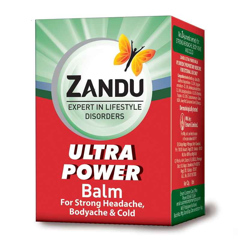 Zandu Balm Ulter Power For Strong Headache Bodyache & Cold