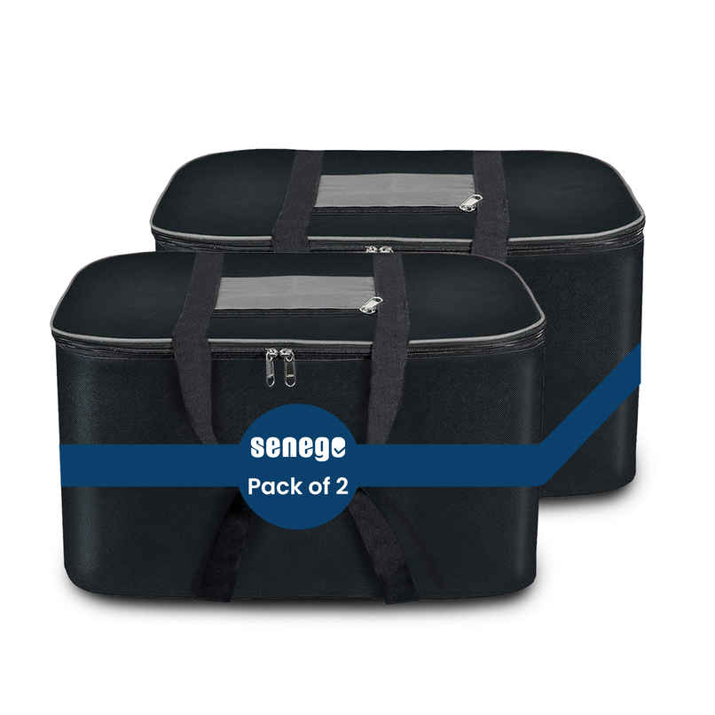 Senego Nylon Underbed Storage Bags for Clothes - Moisture & Dust-proof