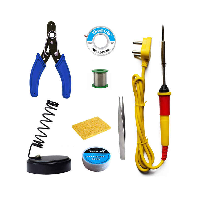 Themisto - Built With Passion Themisto Beginners 8 In 1 Corded_Electric Soldering Iron Kit