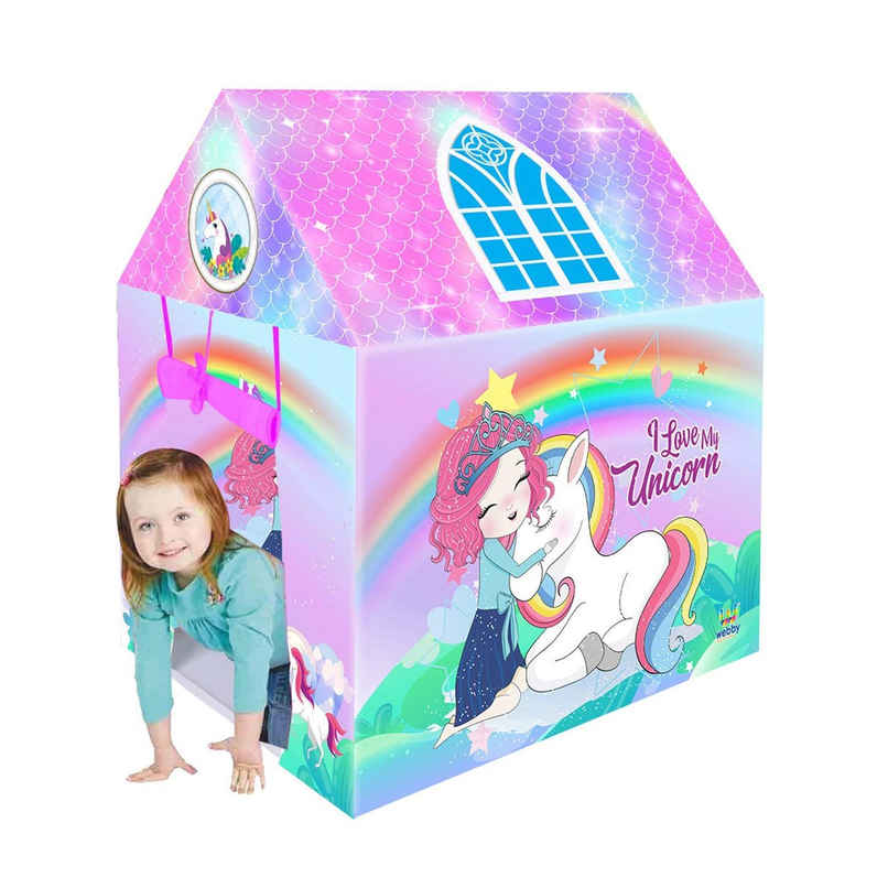 Webby Unicorn Kids Play theme tent house | For Girls and Boys | Multicolor Webby Unicorn Kids Play theme tent house | For Girls and Boys | Multicolor