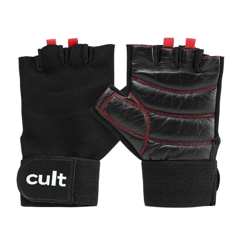 Cult Workout Gym Gloves | Small | Black/Red Cult Workout Gym Gloves | Small | Black/Red
