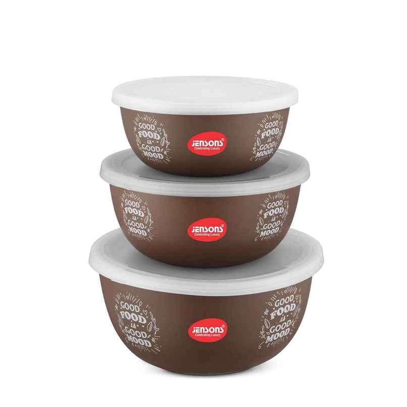 Jenson Flora Container Set | Brown & White