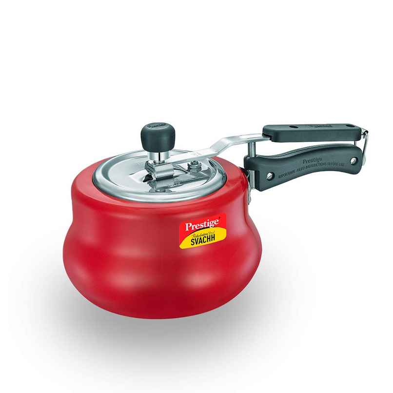Prestige 3 L Nakshatra Duo Plus Svachh Aluminium Spillage Control Handi Pressure Cooker | Red Prestige 3 L Nakshatra Duo Plus Svachh Aluminium Spillage Control Handi Pressure Cooker | Red