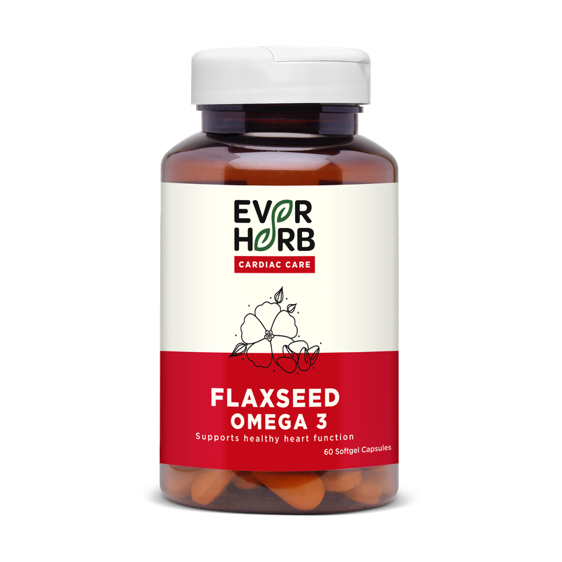Everherb (By Pharmeasy) Flaxseed Omega 3 - Essential Fatty Acids - Healthy Heart