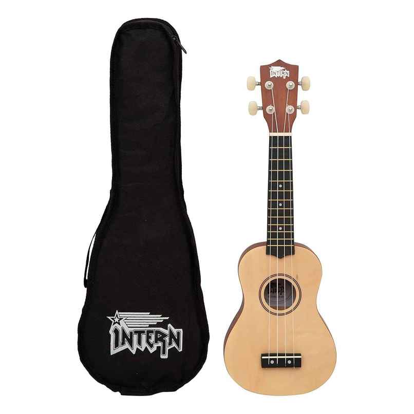 Intern Concert Soprano Ukele/Ukulele with Bag | Natural Intern Concert Soprano Ukele/Ukulele with Bag | Natural