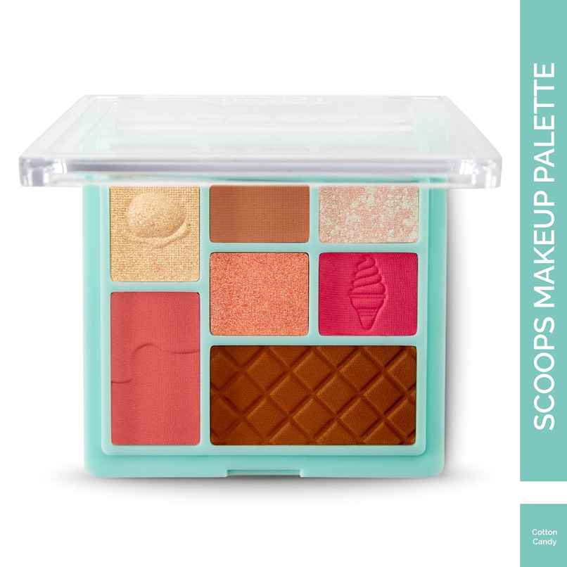 Glam21 Scoop Makeup Palette | Face Palette | Eyeshadows | Highlighter |Blusher | Cotton Candy