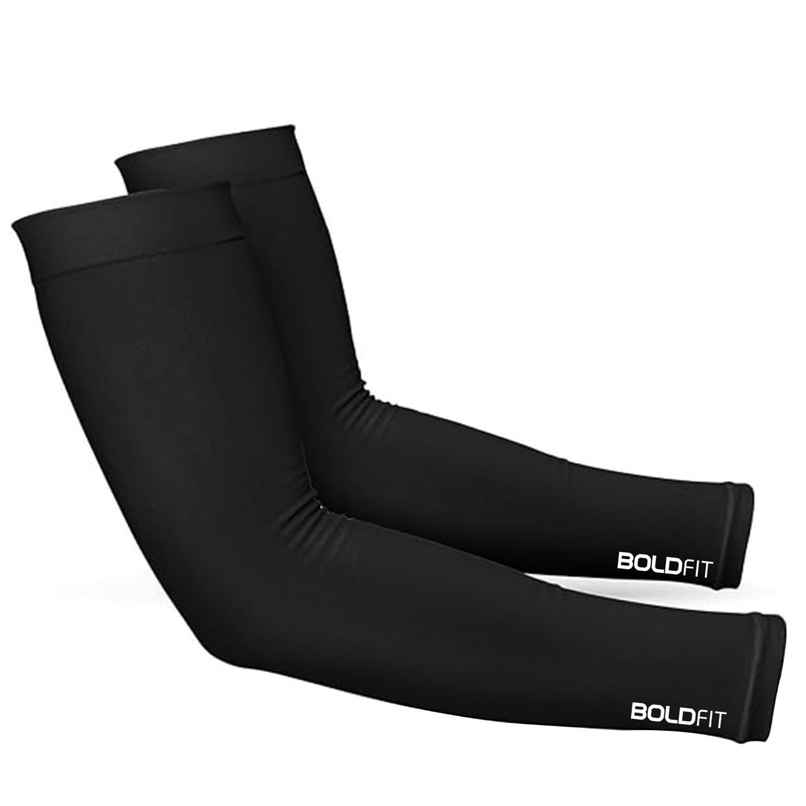 Boldfit Arm Sleeves For Men & Women Uv Protection Hand Sleeves With Thumb- Medium Size