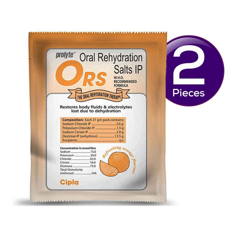 Cipla ORS Orange Powder 21 g Combo