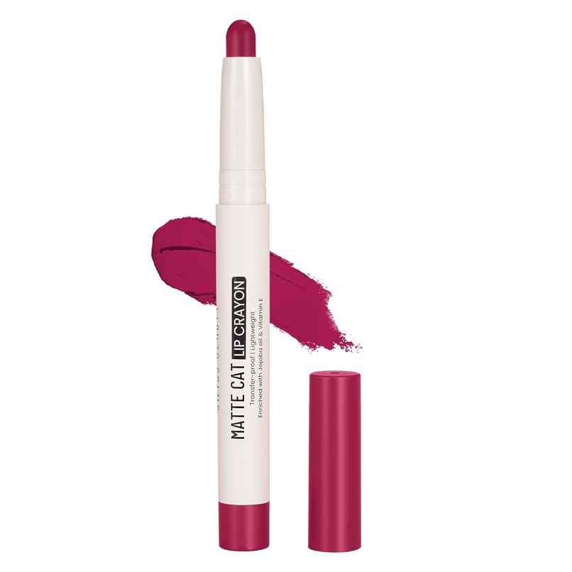 Swiss Beauty Non Transfer Matte Cat Lip Crayon | Sinful Scarlet