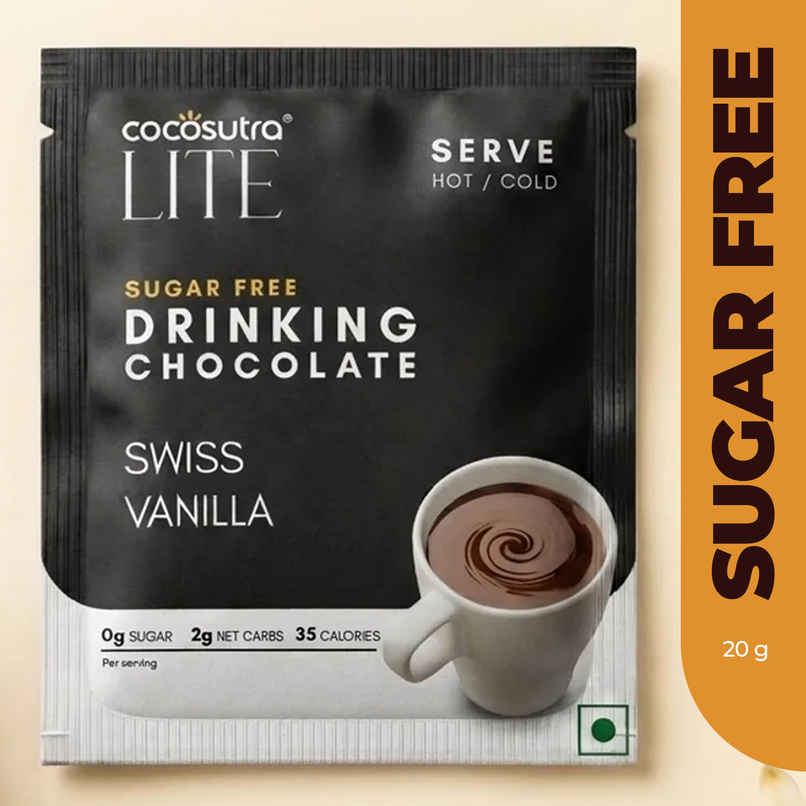 Cocosutra Sugar-Free Swiss Vanilla Drinking Chocolate Mix