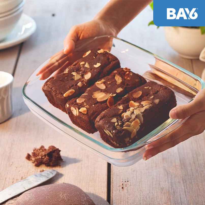 BAY6 Premium Imported Borosilicate Baking Dish Rectangle - 1.6 L