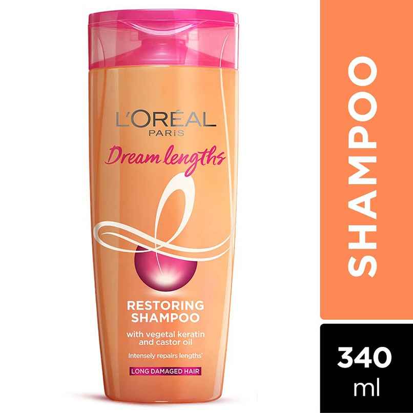 L'Oreal Paris Dream Lengths Shampoo for long,lifeless hair to Nourish and Repair L'Oreal Paris Dream Lengths Shampoo for long,lifeless hair to Nourish and Repair