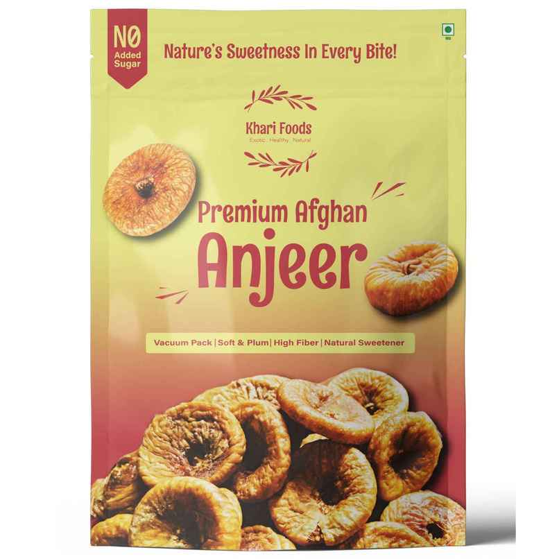 Khari Foods Premium Fig | Afghan Anjeer Dry Fruit, Soft & Plum