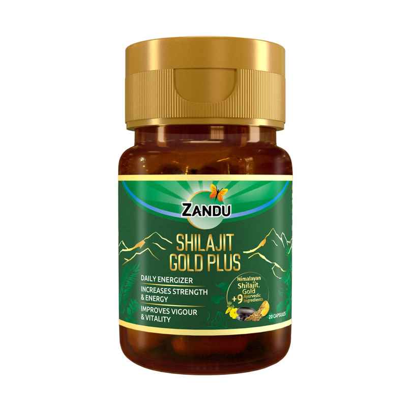 Zandu Shilajit Gold plus With 24K Gold and Absolutely Pure Himalayan Shilajit + 9 Powerful Herbs