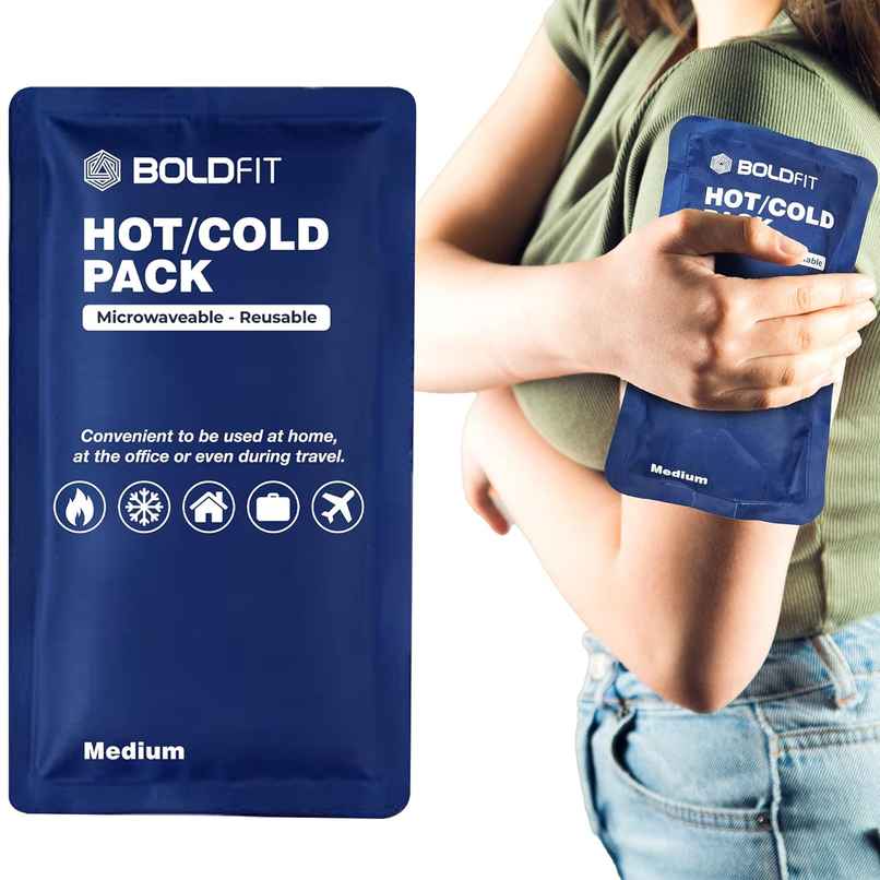 Boldfit Reusable Hot And Cold Ice Pack For Pain Relief 125Mm X 215Mm - Medium