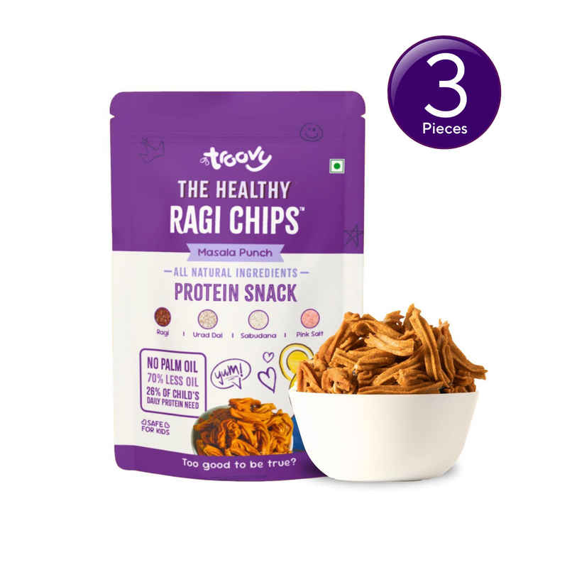 Troovy Healthy High Protein Ragi Chips (No Palm Oil, No Chemicals) Combo Troovy Healthy High Protein Ragi Chips (No Palm Oil, No Chemicals) Combo