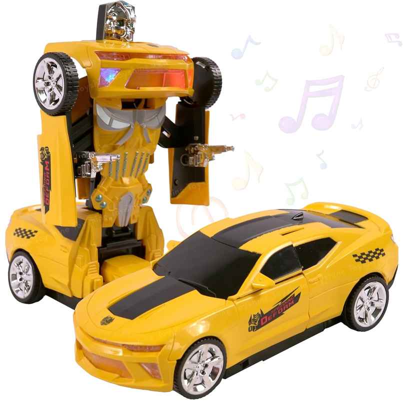 Toyshine 2-In-1 Auto Transforming Auto Robots Action Vehicle Toy