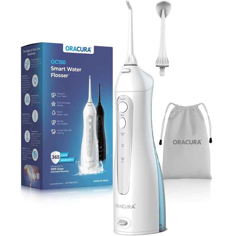 Oracura Oc150 Lite Smart Water Dental Flosser White