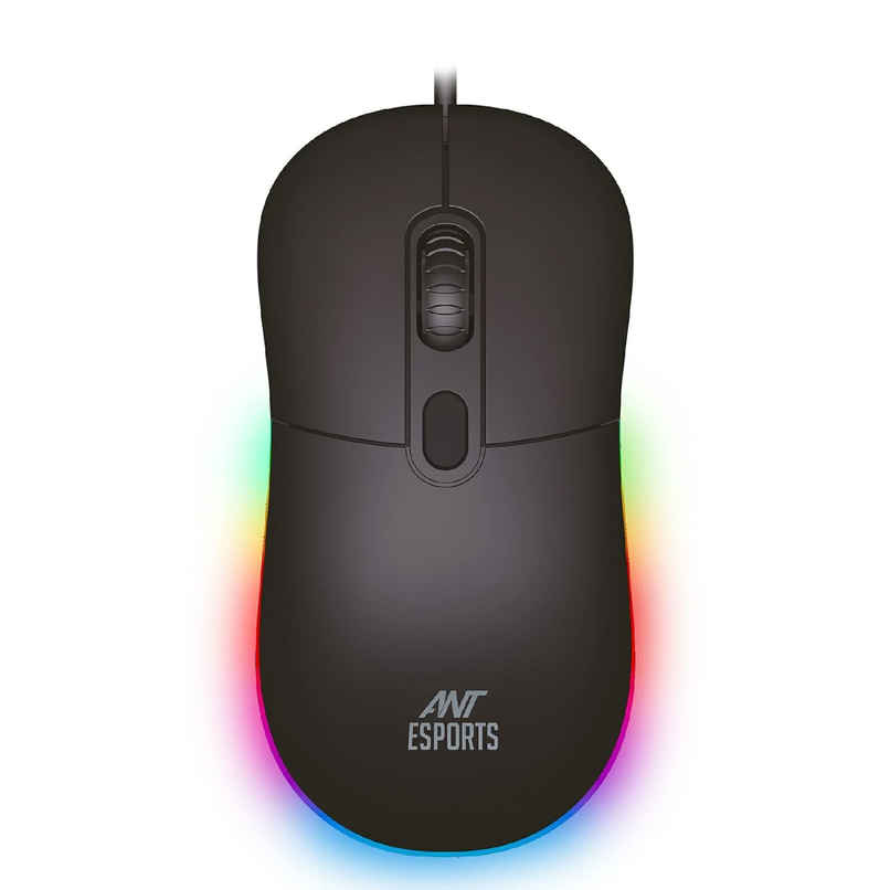 Ant Esports GM40 Wired Optical Gaming Mouse with RGB LED, Lightweight and Ergonomic Design, DPI Upto 2400, Compatible with Windows and Mac - Black Ant Esports GM40 Wired Optical Gaming Mouse with RGB LED, Lightweight and Ergonomic Design, DPI Upto 2400, Compatible with Windows and Mac - Black