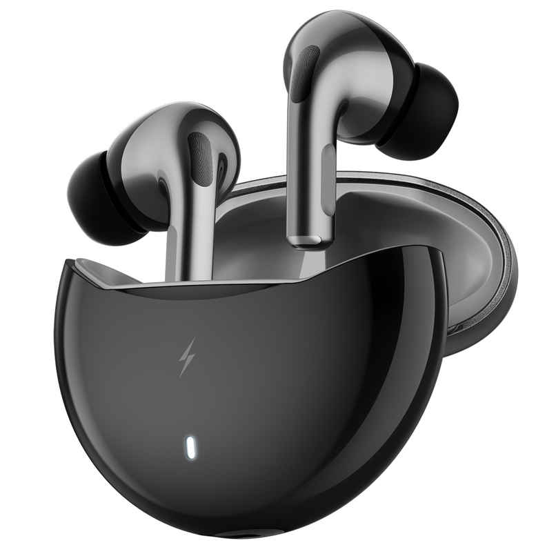 Fire-Boltt Fire Pods Aero Pro TWS Earbud with Custom EQ Profile, Quad Mic ENC & 50H Playtime, Ultra Low 50ms Game Mode, Dark Grey
