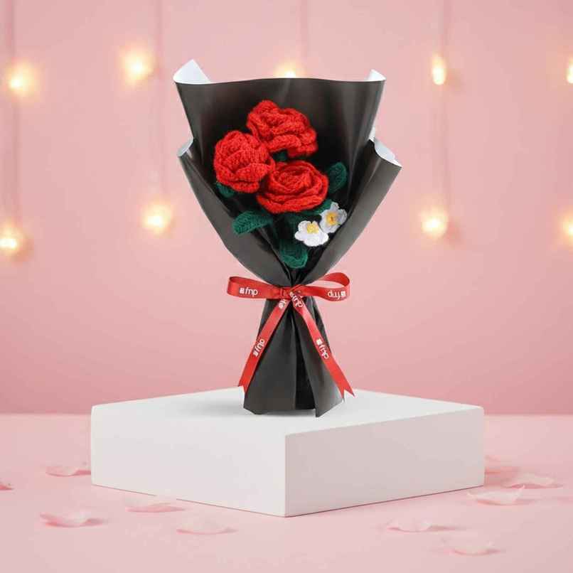 Forever Love Artificial Crochet Flower Bouquet | Ideal for Gifting | FNP