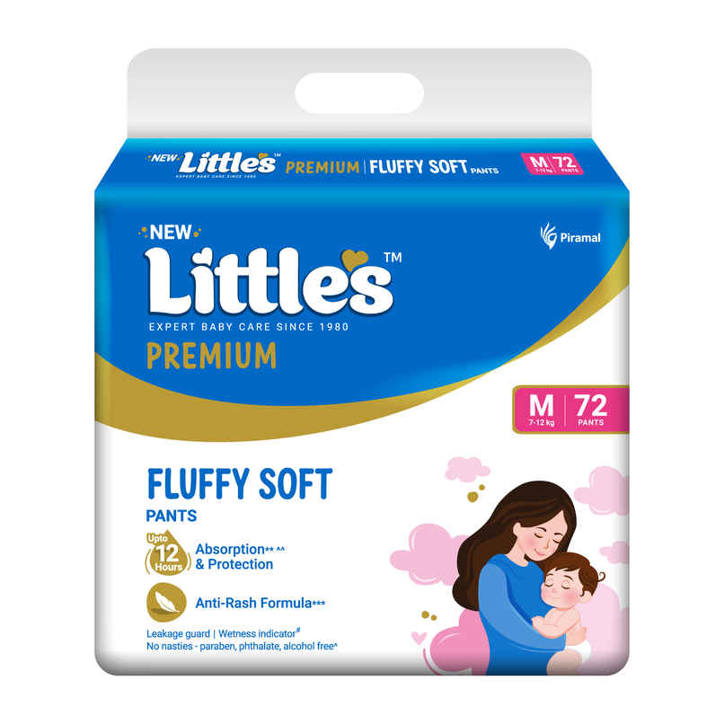 Littles Expert Baby Care Comfy Pant Style Diaper | M | 72 pcs