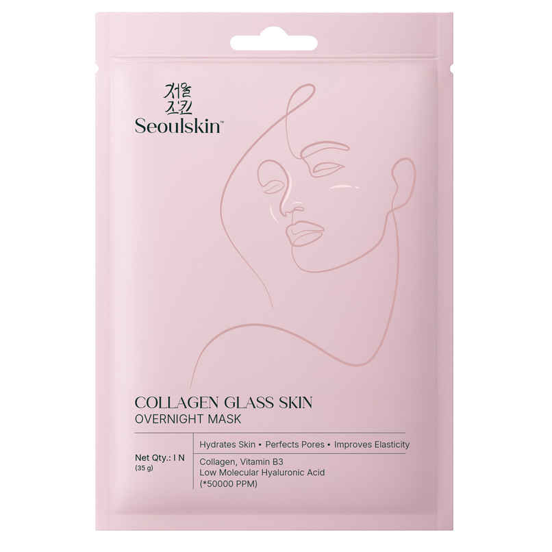 Seoulskin Collagen Glass Skin Overnight Mask | Hydrating Korean Collagen Face Mask